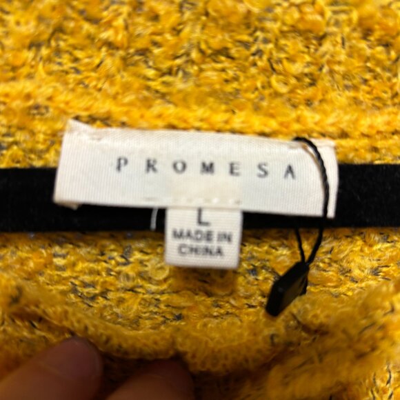 Like NEW! PROMESA Honey Popcorn knit Sweater - L - Picture 4 of 6